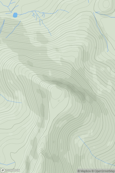 Thumbnail image for Y Garn [Snowdonia] [SH551526] showing contour plot for surrounding peak